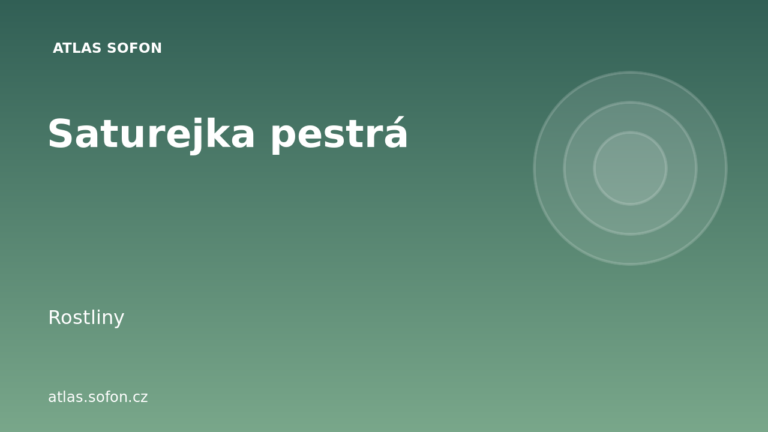 Saturejka pestrá