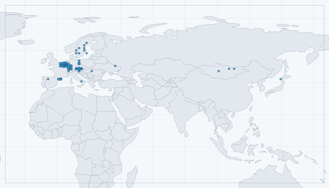Mapa zaznamenaného výskytu: Strakapoud malý (Dendrocopos minor)